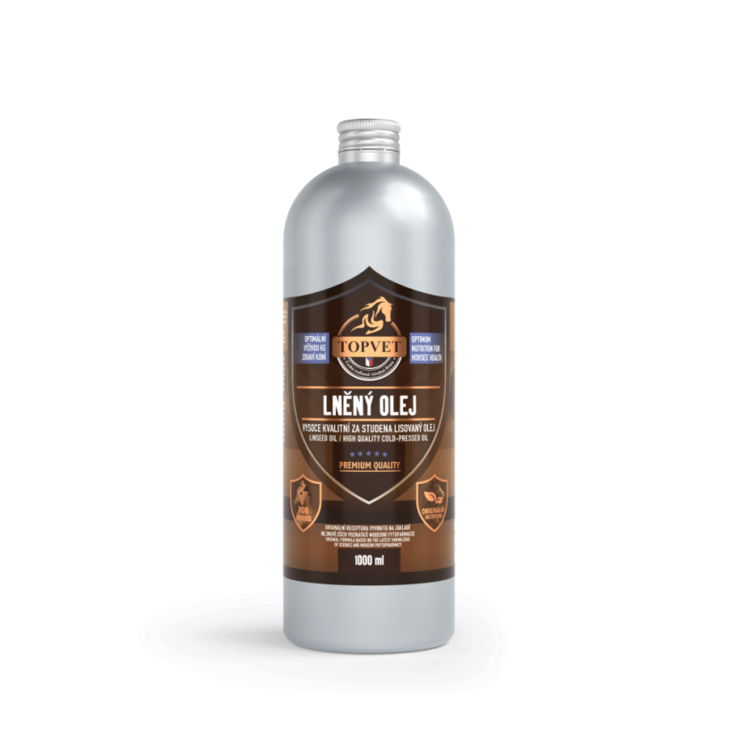 Ľanový olej pre kone- 1000 ml - Green idea