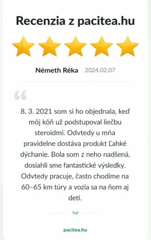 Pacitea - Ľahké dýchanie — pri kašli, dýchavičnosti a sťaženom dýchaní