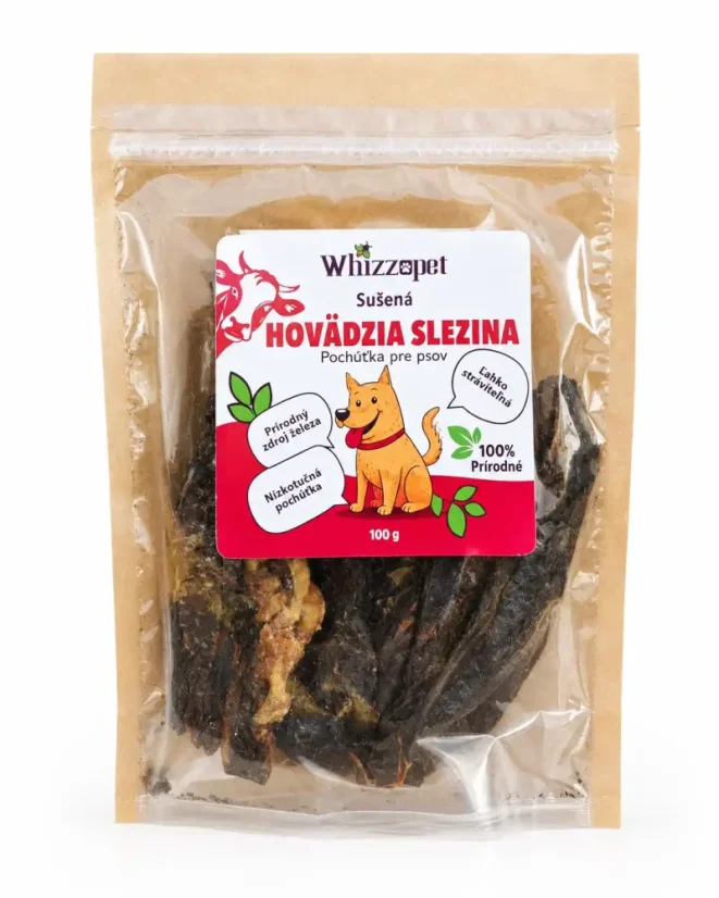 Sušená hovädzia slezina - maškrta pre psa