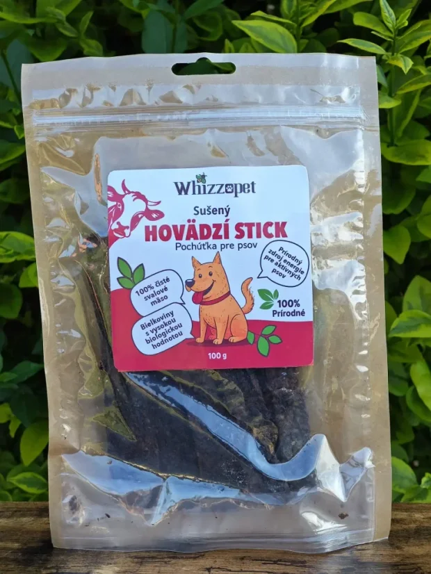 Sušený hovädzí stick – maškrta pre psov