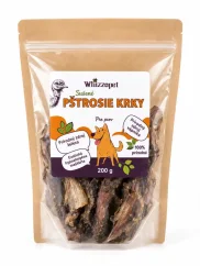 Sušené  pštrosie  krky - hypoalergénna maškrta pre psa