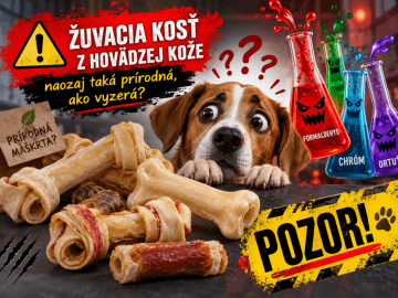 Žuvacia kosť z hovädzej kože: nevinná maškrta alebo riziko ukryté v peknom obale?