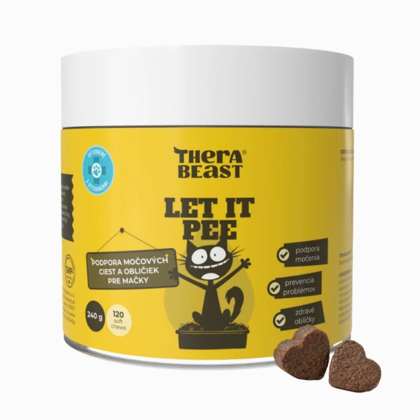 Let It Pee – podpora močových ciest a obličiek pre mačky – 120 ks – Therabeast