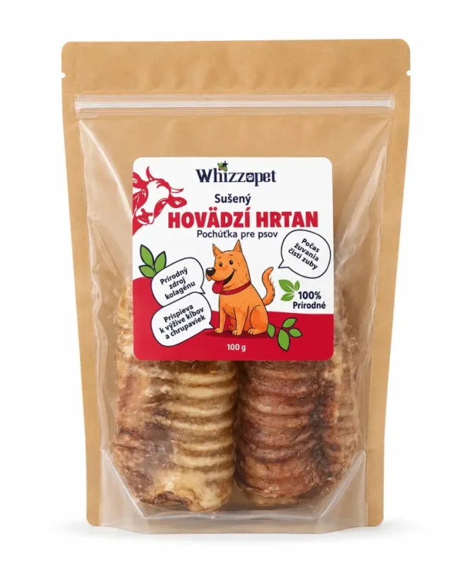 Sušený hovädzí hrtan – maškrta pre psa