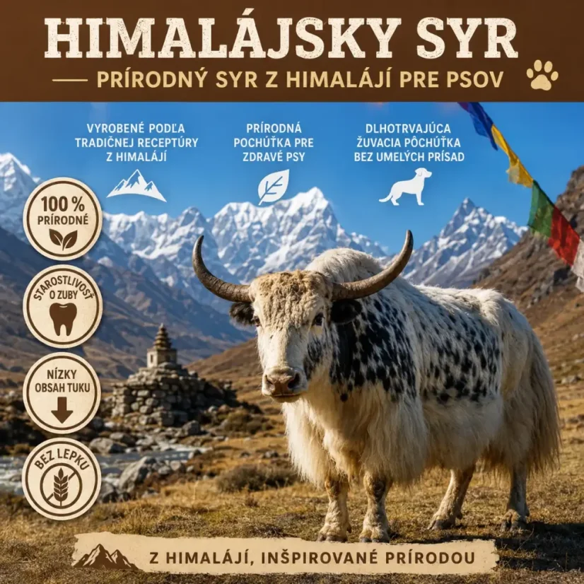 Churpi – originálny himalájsky žuvací syr pre psov - Veľkosť: M