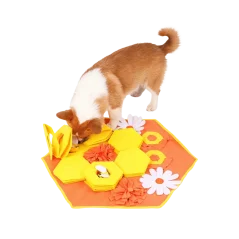 Koberec na ňuchanie s kvetmi a včelami