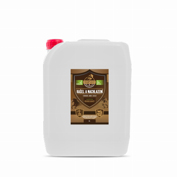 Sirup Kašeľ a nachladnutie pre kone 5000 ml - Green idea