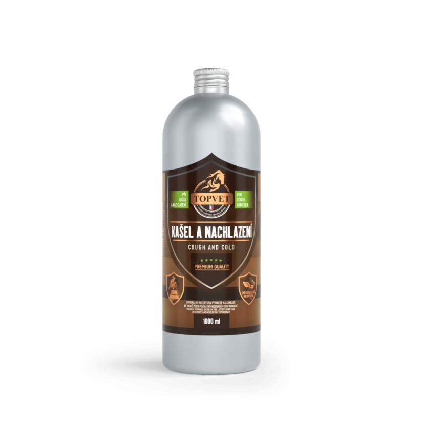 Sirup proti kašlu a nachladeniu pre kone 1000 ml – Green idea
